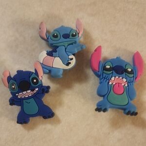 Blue STITCH Toy Charms Set for Crocs - 3 Pack